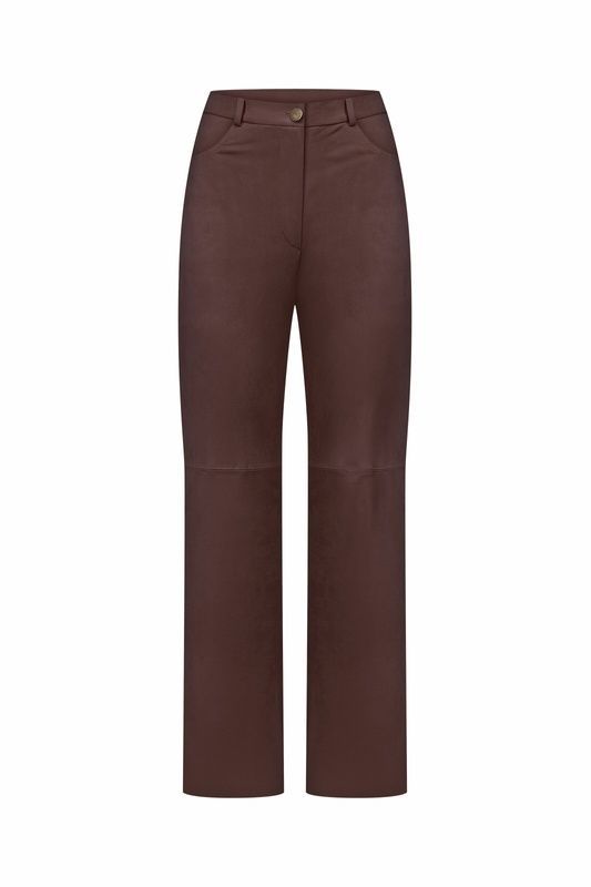 Замшевые брюки 91204-xs-brown фото